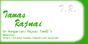 tamas rajnai business card